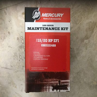 Mercury Marine 8M0151469 100 HR Service KIT for 15/20 HP EFI