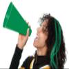 Anderson's Premium Green 8" Megaphone Noisemaker Boost School Spirit Cheerleader Sports Football Basketball Homecoming Squad Team Party Dance Club Parade Competition Performance Fan Pack of 10 view 2