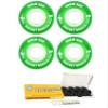 Bigfoot Skateboard Wheels 83A Soft Street Cruiser Filmer with Ceramic Bearings (Green, 55mm) view 1