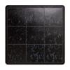 Big Floors 3X3LUXBLAKFLOOR Modular Interlocking Lightweight Plastic Dance Floor Kit (3' x 3'), Luxury Black, 21 Piece view 2