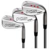 Majek Golf +5 inch over Extra Gigantic Big & Tall Men's Complete Wedge Set: 52 Gap Wedge (GW), 56 Sand Wedge (SW), 60 Lob Wedge (LW) Right Handed Stiff Flex (Tall 6'9"+ / +5"Over) Jumbo Black Pro V view 1