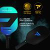 Paddletek Bantam EX-L Pickleball Paddle | Professional Pickleball Paddles with Honeycomb Core, Polycarbonate Surface, Bantom PolyCore & High Tack Performance Grip | USAPA Approved - Riptide (Blue) view 2