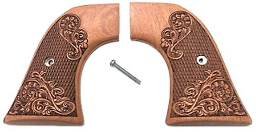 Premium Grips Compatible Replacement for Ruger Wrangler Grips .22lr Carved Rosewood