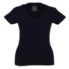 0021. Vintage American Flag United States of America Military us USA Patriotic Style for Women V Neck Fitted T Shirt (Black, X Small) view 2