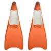 Flow Premium Rubber Long Fins for Swim and Lap Training - Youth Sizes for Kids, Young Men, and Women (XXS 1-3 (Orange)) view 2