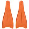 Flow Premium Rubber Long Fins for Swim and Lap Training - Youth Sizes for Kids, Young Men, and Women (XXS 1-3 (Orange)) view 3
