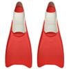 Flow Premium Rubber Long Fins for Swim and Lap Training - Youth Sizes for Kids, Young Men, and Women (XXXS 12-1 (Red)) view 2