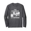 AR15 AK47 Elements of Defense Periodic Table Long Sleeve T-Shirt view 1