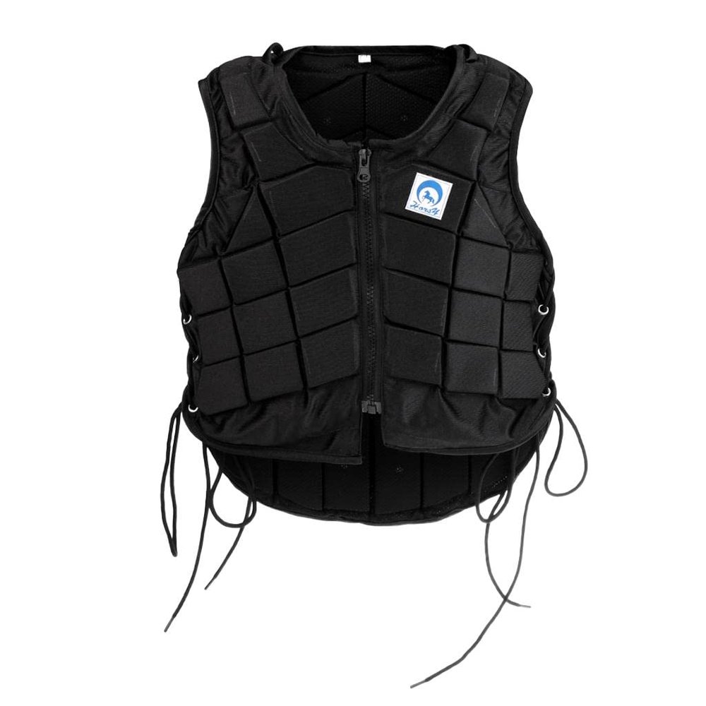 Tongina Professional Horse Riding Safety Equestrian Protective Black, Shock Absorption, EVA Padded, Comfortable, Breathable, Kids CL