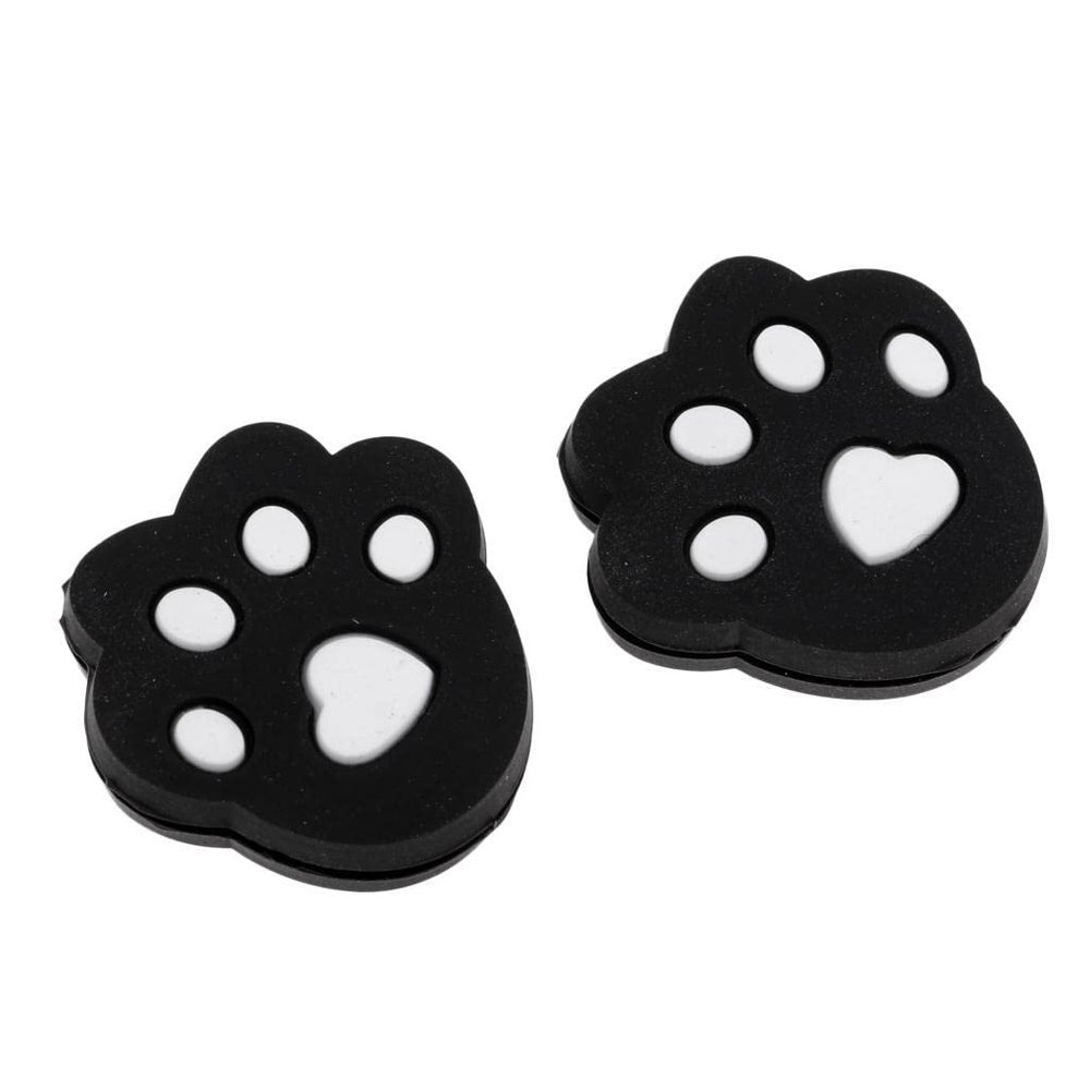 menolana Pack of 2 Tennis Vibration Dampeners Set - Racket Shock Absorbers - Great for Racquetball, Squash, Badminton Supplies - Choose Designs - Black Bear Paw