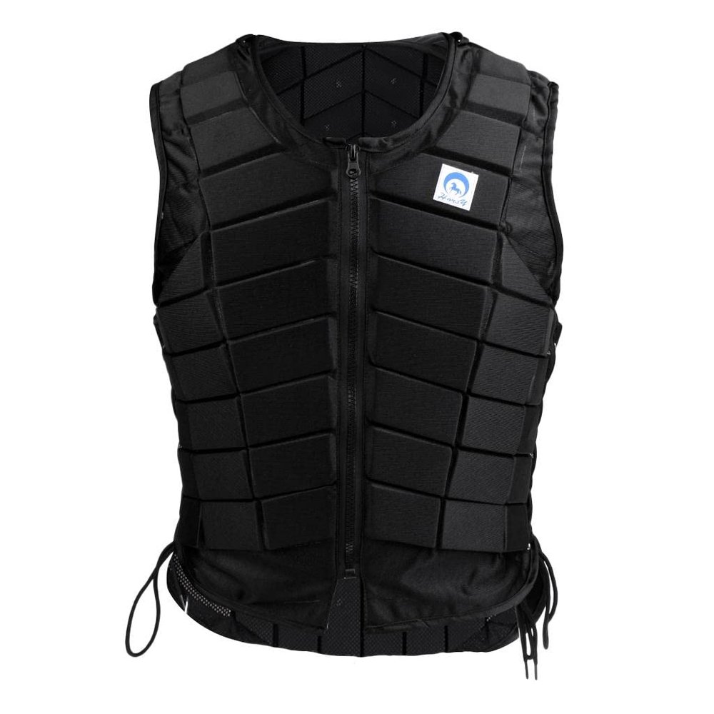 Tongina Professional Horse Riding Safety Equestrian Protective Black, Shock Absorption, EVA Padded, Comfortable, Breathable, Men XL