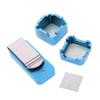 Magnetic Pool Cue Chalk Holder, Portable Pool Billiards Cue Chalk Holder Clip Snooker Tool - Blue view 2