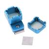 Magnetic Pool Cue Chalk Holder, Portable Pool Billiards Cue Chalk Holder Clip Snooker Tool - Blue view 3