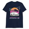 1980's Retro Wave Chevy Camaro IROC-Z Short-Sleeve Unisex T-Shirt Navy view 2