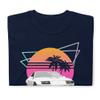 1980's Retro Wave Chevy Camaro IROC-Z Short-Sleeve Unisex T-Shirt Navy view 3