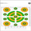 Action Target High Visibility Fluorescent Sighting Target, Paper, Shooting (100 Pack) view 1