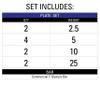 XMARK LUMBERJACK Olympic Bar Set with a 95 lb Set of BLACK DIAMOND Olympic Rubber Coated Weight Plates view 2