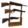 oakwoodgunracks 3 Gun Rack for Wall, Mantle or Trade Show - Golden Oak Finish Finish view 1