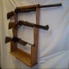 oakwoodgunracks 3 Gun Rack for Wall, Mantle or Trade Show - Golden Oak Finish Finish view 3