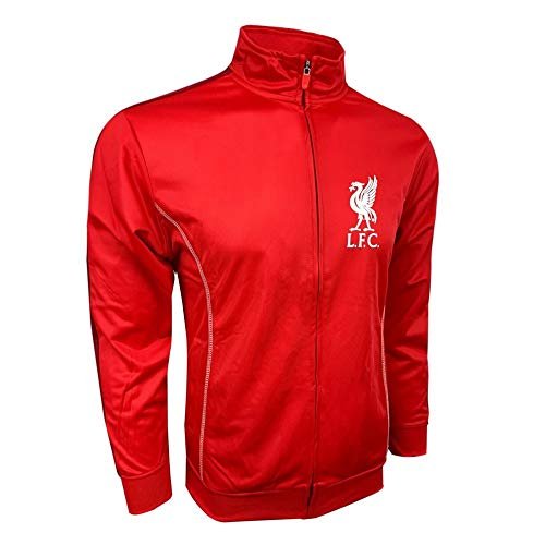 Icon Sports Men's Liverpool Track Jacket Red, Compatible With Liverpool Jacket Adult Sizes (X-Small (Youth X-Large))
