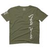 0190. Good Vibe Bones Hand Shaka Graphic dope Streetwear Style for Men T Shirt (Olive Green, 2X-Large) view 1