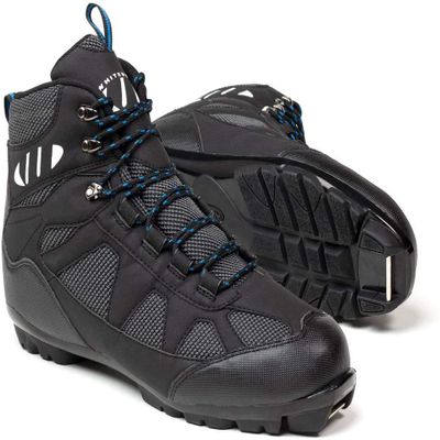 WHITEWOODS Unisex Adult 302 NNN Nordic Cross Country XC Touring Adventure Insulated Ski Boots, Black/Blue, 37