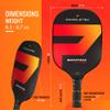 Paddletek Bantam EX-L Pro Pickleball Paddle | Professional Pickleball Paddles with Honeycomb Core, Velvet Textured Polycarbonate Surface, Bantam SRT Core & High Tack Performance Grip | USAPA Approved view 4