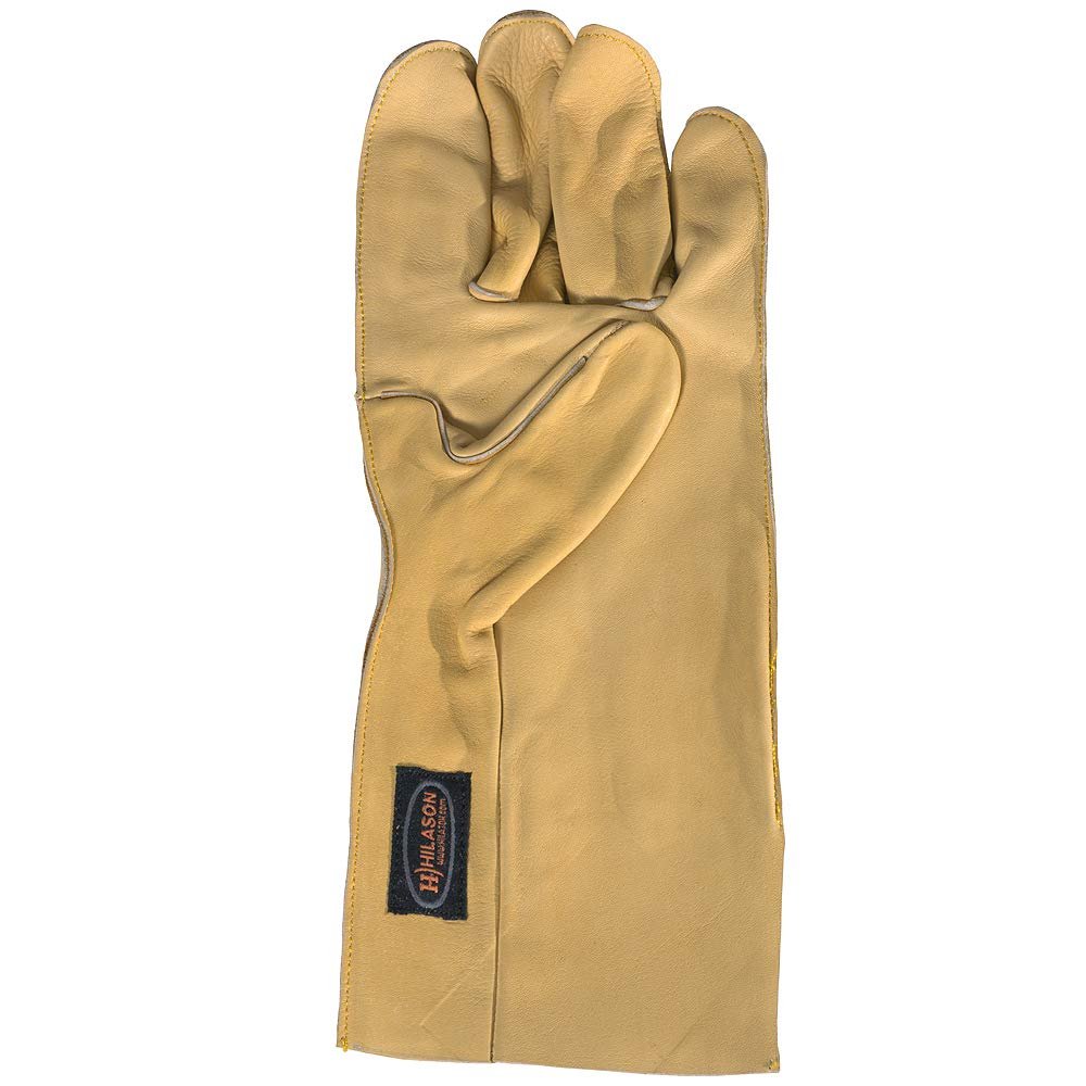 HILASON Genuine Leather Bareback Riding Gloves Left Hand Tan Size (6" to 10") | Horse Horseback Women Men