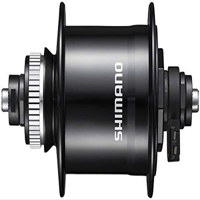 Shimano Metrea DH-UR700-3D Dynamo Front Hub - QR x 100mm, Center-Lock, Black, 36h