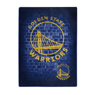 NBA Golden State Warriors 60x80 Raschel Street DesignBlanket, Team Colors, One Size