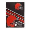 Northwest NFL Cleveland Browns Unisex-Adult Raschel Throw Blanket, 60" x 80", Slant view 1