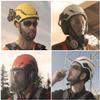 MSA 10194797 H1 V-Gard Helmet With Fas-Trac III Ratchet Suspension | Polyethylene Shell, Superior Impact Protection, Self Adjusting Crown Straps - Standard Size in Orange view 4