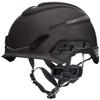 MSA 10194790 H1 V-Gard Helmet With Fas-Trac III Ratchet Suspension | Polyethylene Shell, Superior Impact Protection, Self Adjusting Crown Straps - Standard Size in Black view 1