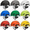 MSA 10194787 H1 V-Gard Helmet With Fas-Trac III Ratchet Suspension | Polyethylene Shell, Superior Impact Protection, Self Adjusting Crown Straps - Standard Size in Yellow view 3