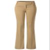 Design by Olivia Women's Relaxed Boot-Cut Office Pants Trousers Slacks Khaki S view 1
