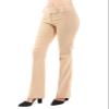 Design by Olivia Women's Relaxed Boot-Cut Office Pants Trousers Slacks Khaki S view 3