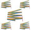 Trimming Shop Rhythmic Gymnastics Ribbon with Twirling Dance Baton Rod for Kids Artistic Dancing, Rhythmic Gymnastics Ribbon Wands, Gymnastic Training, Fun Activities, 4 Metres, 5pcs view 1