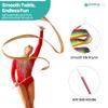 Trimming Shop Rhythmic Gymnastics Ribbon with Twirling Dance Baton Rod for Kids Artistic Dancing, Rhythmic Gymnastics Ribbon Wands, Gymnastic Training, Fun Activities, 4 Metres, 5pcs view 3