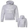 Just Customized Personalized Custom Made Youth Hoodie For Youth, Same Text On Both Sleeves, Custom Text, Design Your Own Sport Grey view 3