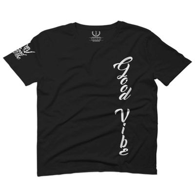 0190. Good Vibe Bones Hand Shaka Graphic dope Streetwear Style for Men T Shirt (Black 2X-Large)