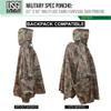 USGI Industries Military Style Poncho | Lightweight Tactical Multi Use Rip Stop Camouflage Rain Poncho | Perfect for Hiking, Hunting, Emergency Tent, Survival (OCP) view 2