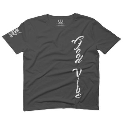 0190. Good Vibe Bones Hand Shaka Graphic dope Streetwear Style for Men T Shirt (Charcoal, 2X-Large)