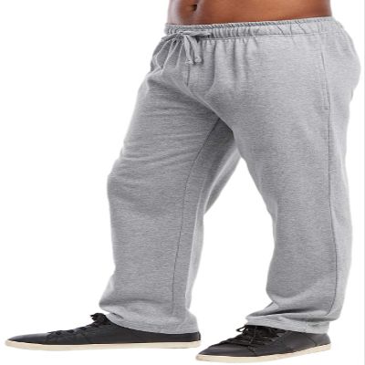 ToBeInStyle Men's Casual Comfy Fitting Fleece Sweatpants - Heather Grey - Small