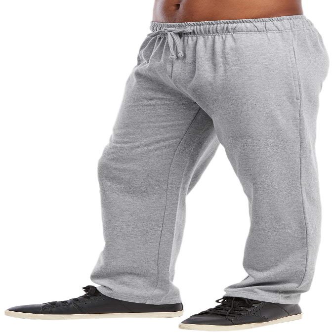 ToBeInStyle Men's Casual Comfy Fitting Fleece Sweatpants - Heather Grey - Small