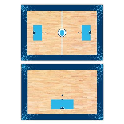 Haberdashery Online Tactical Double Sided Hockey Sports Board, Custom Team Shield, Training Table, 12x7.8 in, 5mm PVC, Vinyl, Gloss Laminate