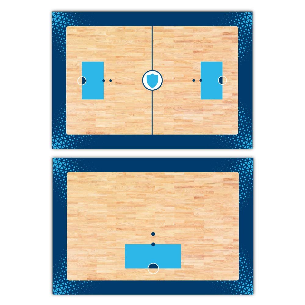 Haberdashery Online Tactical Double Sided Hockey Sports Board, Custom Team Shield, Training Table, 12x7.8 in, 5mm PVC, Vinyl, Gloss Laminate
