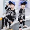 FTSUCQ Boys HipHop Dancing Printed Sports Tracksuits Shirt Pullover Coat + Pants (130-140CM/7-8 Years, Multicolor) view 4
