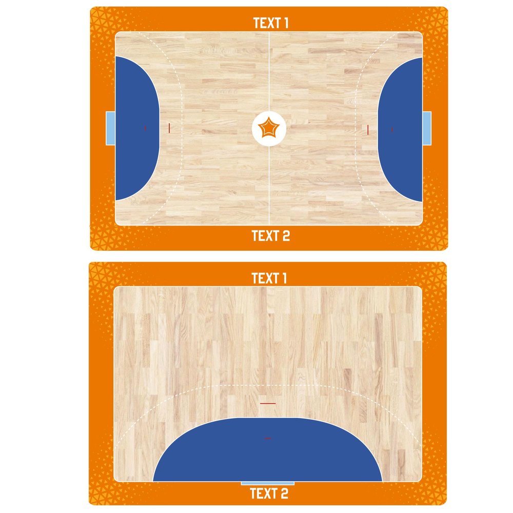 Haberdashery Online Tactical Double Sided Sports Board. Handball. Training Table with Custom Shield.