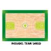 Haberdashery Online - Tactical Double Sided Sports Board for Basketball Coaching, Customizable Team Shield, Training Table, 12 x 7.8 in, Material: PVC, Vinyl, Gloss Laminate, Color: Basket view 4