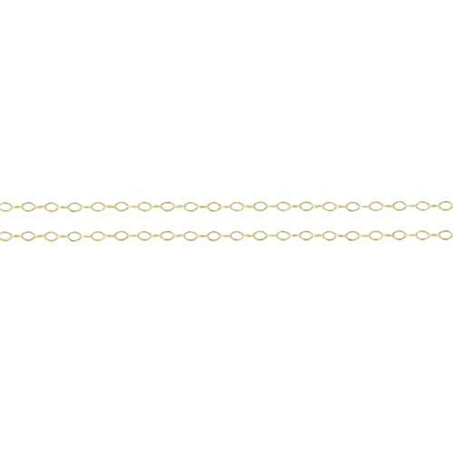 14Kt Gold Filled 1.2x1mm Oval Cable Chain - 5ft (10594-5)/1
